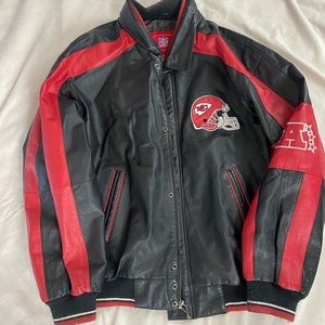 COPY - Leather Kansas City Chiefs XL NFL jacket